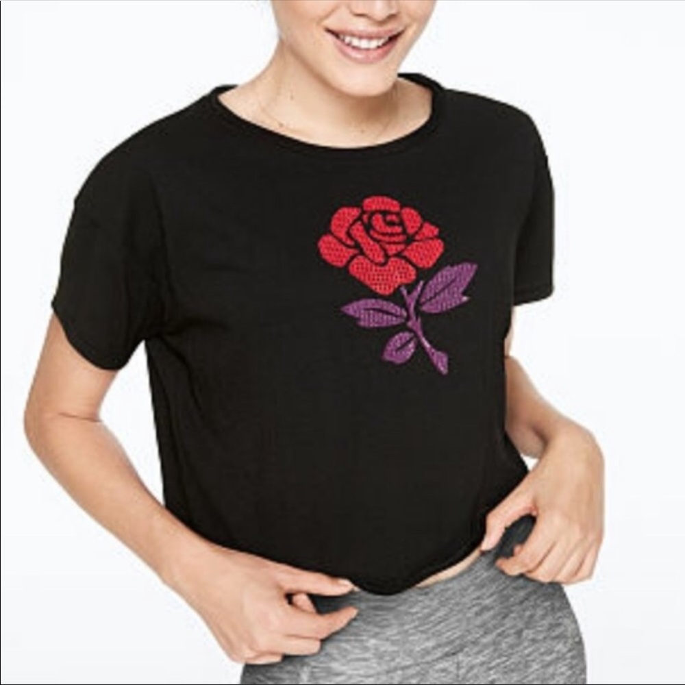 NWT VS PINK BLING CROP TOP
